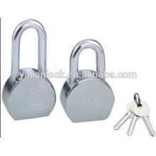 Top security round steel padlock